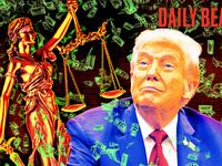 A photo illustration of Donald Trump.