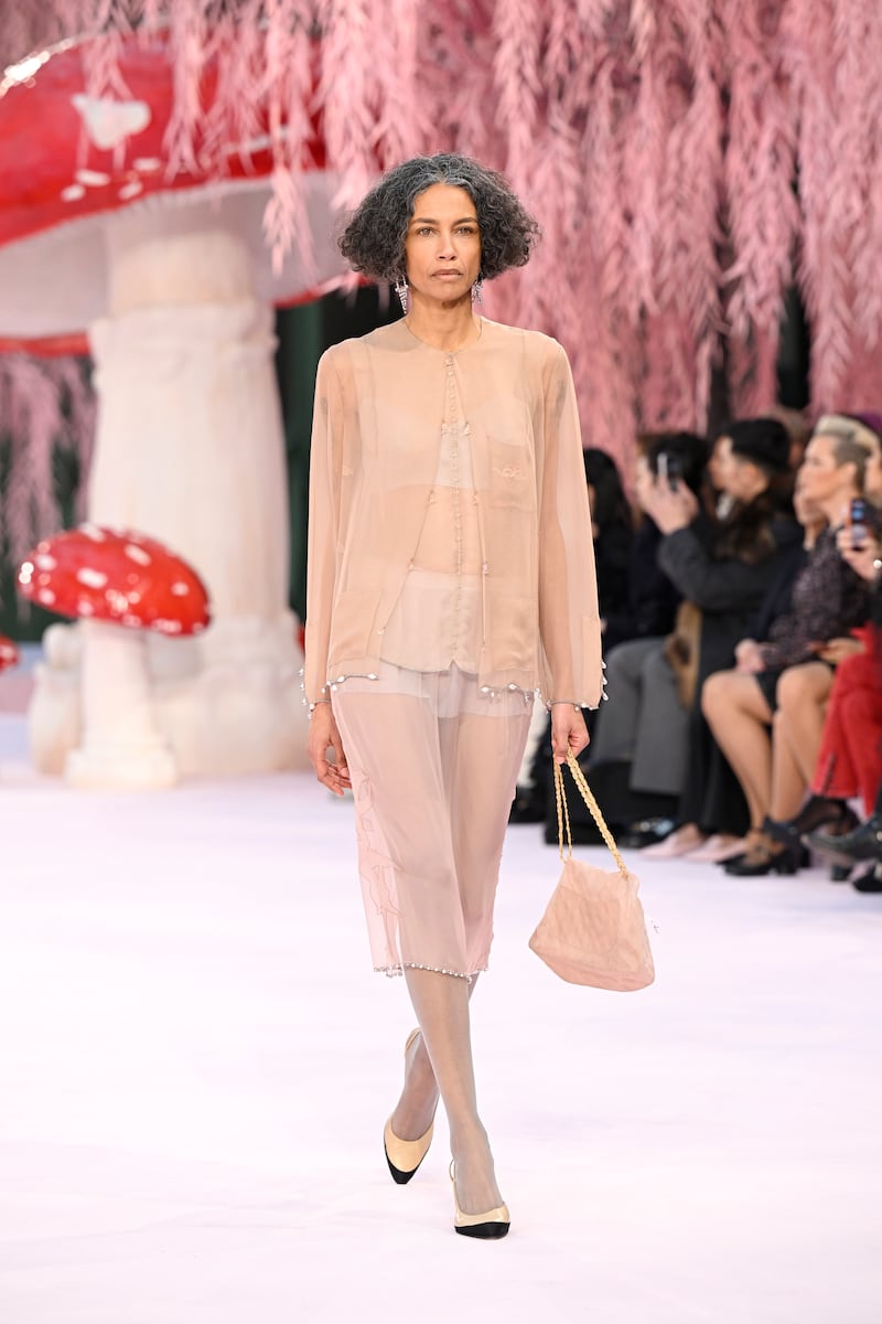 Stephanie Cavalli walks the runway during the Chanel Haute Couture Week Spring/Summer 2026 show as part of Paris Fashion Week on January 27, 2026 in Paris, France.