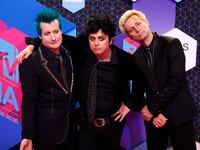 Green Day attends the 2016 MTV Europe Music Awards at the Ahoy Arena.