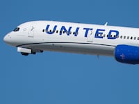 LOS ANGELES, CALIFORNIA - OCTOBER 17: A United Airlines Boeing 757 airplane departs from Los Angeles International Airport en route to Chicago on October 17, 2025 in Los Angeles, California. (Photo by Kevin Carter/Getty Images)