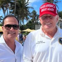 Mike Caruso and President Donald Trump