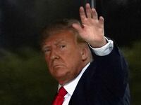 Former U.S. President Donald Trump arrives at Trump Tower