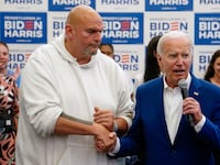 President Joe Biden and Sen. John Fetterman (D-PA)