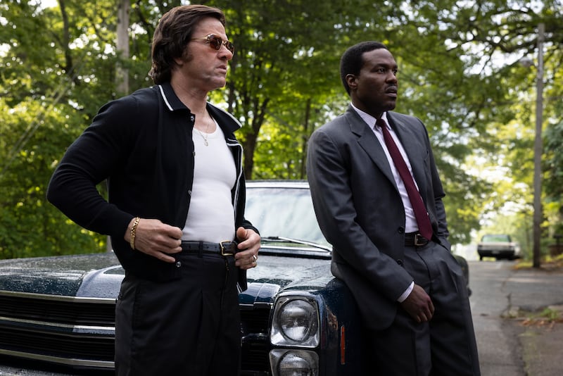 Mark Wahlberg, left, and Yahya Abdul-Mateen II star in Paramount Pictures' "BY ANY MEANS."