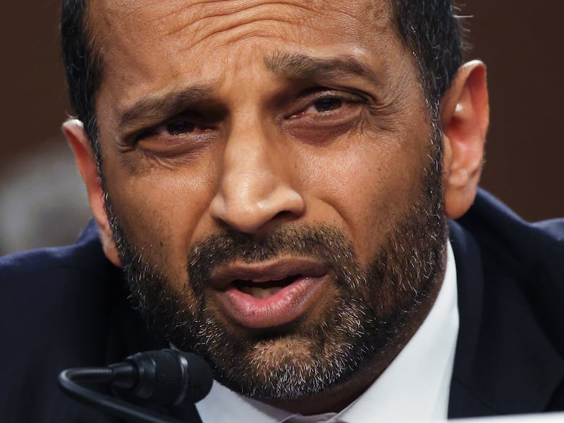 FBI Director Kash Patel testifies at a Senate Judiciary Committee hearing FBI oversight last month.