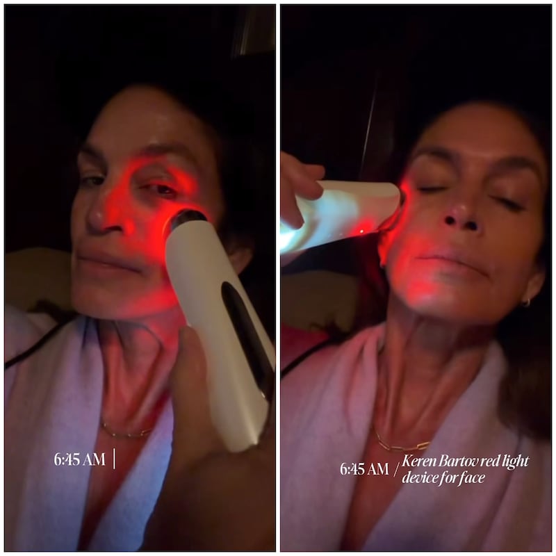 Cindy Crawford morning routine