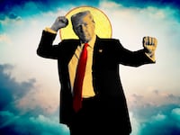 A photo illustration of former President Donald Trump.