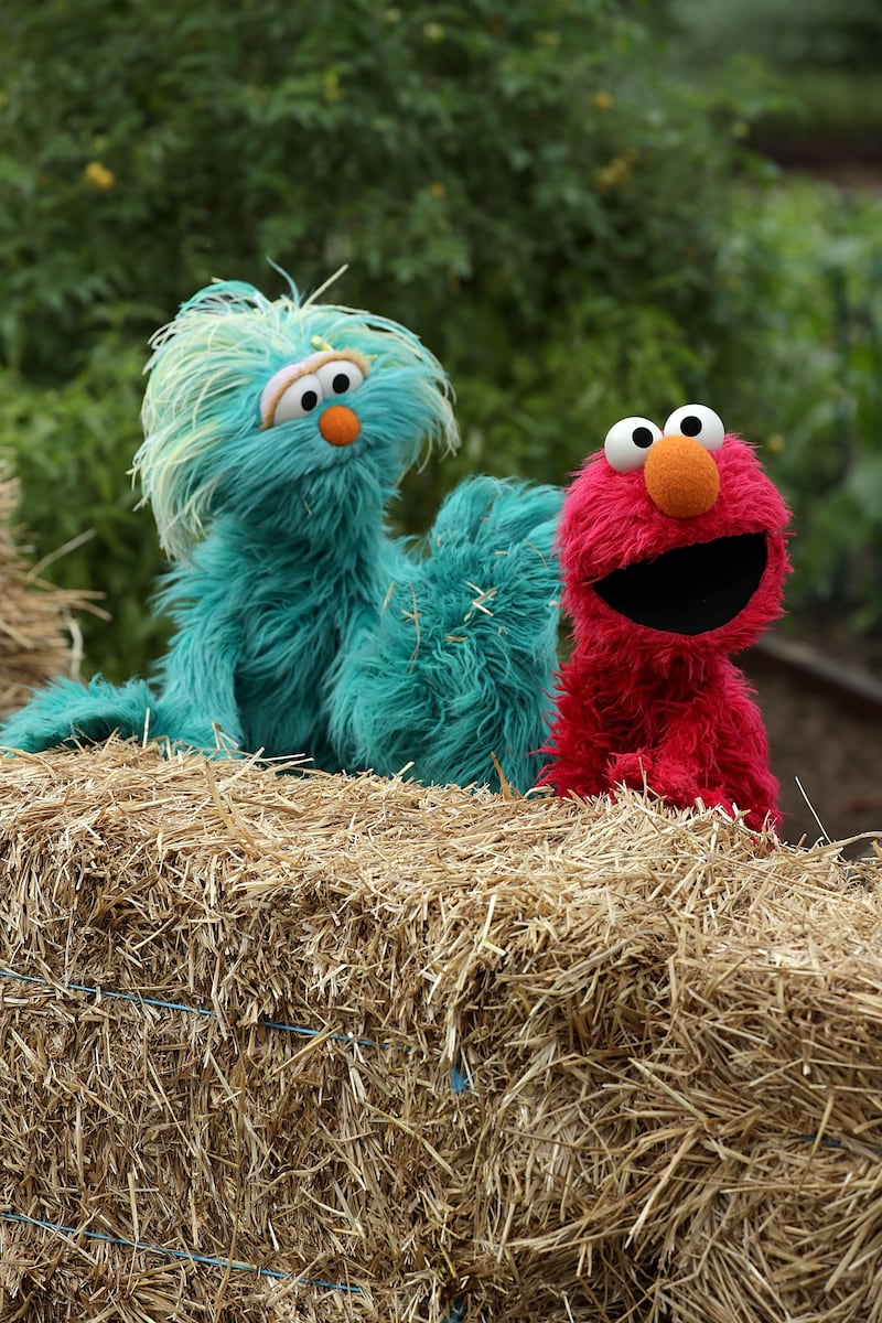 Sesame Street's Elmo and Rosita