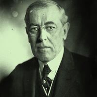 A photo including a former U.S. President Woodrow Wilson