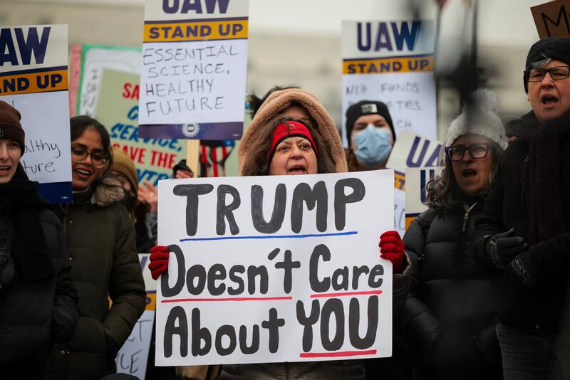 Protest at the Department of Health and Human Services