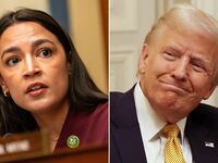 Alexandria Ocasio-Cortez and Donald Trump