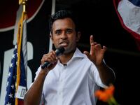 A picture of Republican presidential candidate Vivek Ramaswamy. Ramaswamy was reportedly so obsessed with his office’s temperature that he set the thermostats at 64 degrees or below.