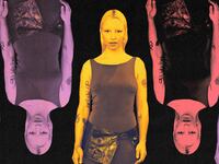 A photo illustration of Ilinca Manolache