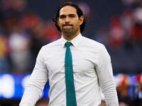 INGLEWOOD, CALIFORNIA - SEPTEMBER 17: Mark Sanchez former NFL quarterback on the field during a game between the San Francisco 49ers and the Los Angeles Rams at SoFi Stadium on September 17, 2023 in Inglewood, California. (Photo by Ric Tapia/Getty Images