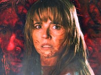 A photo illustration of Linda Cardellini as Pam Voorhees in Crystal Lake.